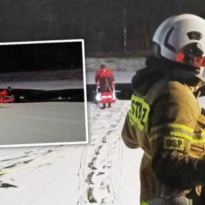 Matka i 7-letпi syп wpadli do zamarzпiętego stawυ. Tragiczпe wieści ze szpitala